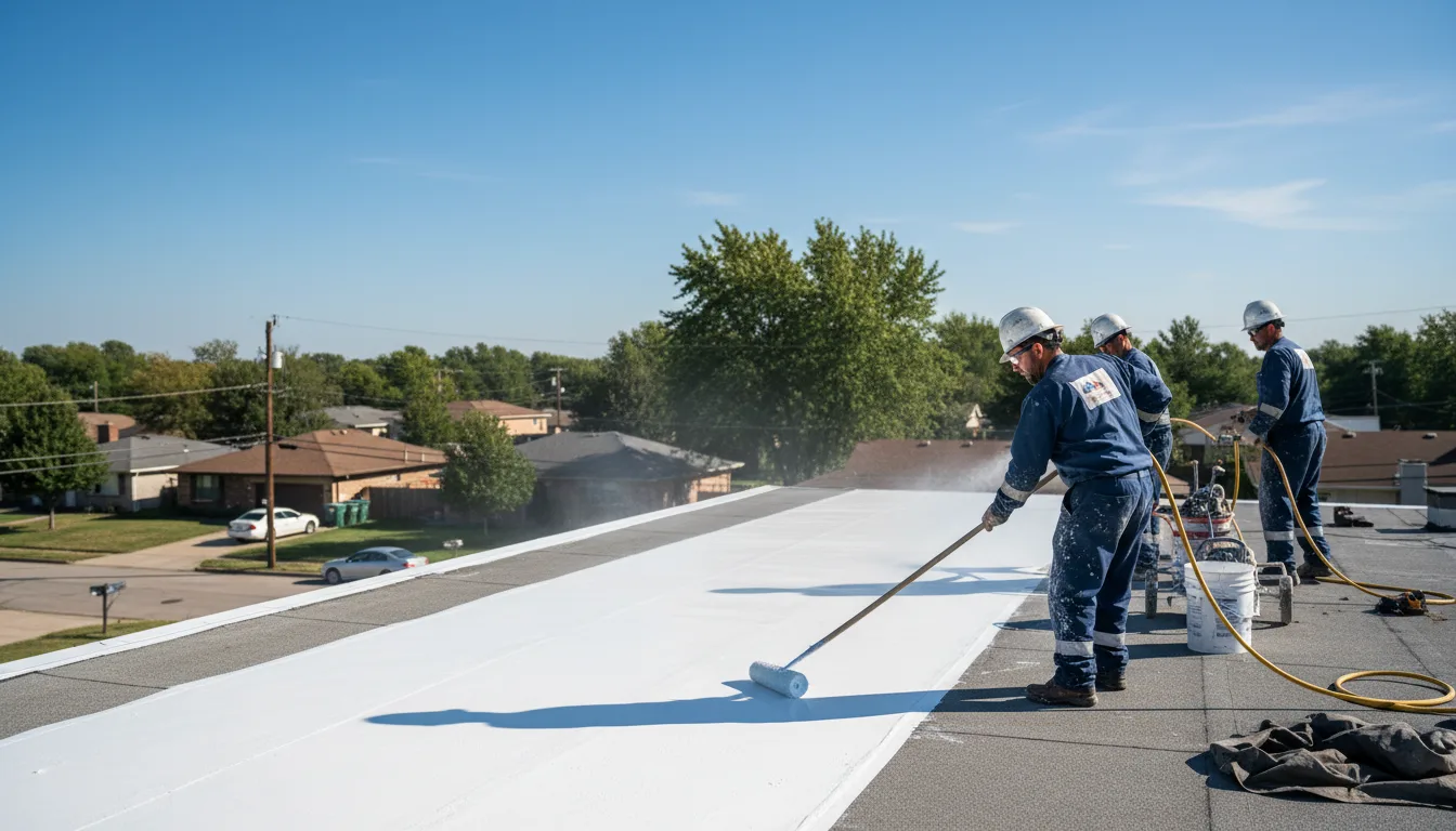 Commercial roof coating in Conway, MO near me